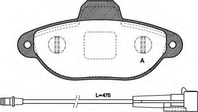 OPEN PARTS bpa041401 -  Комплект тормозных колодок, дисковый тормоз